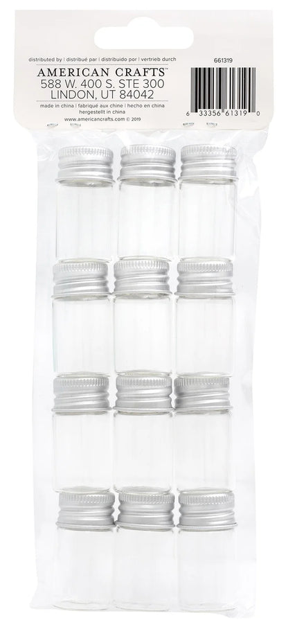 Storage Glass Jars 12/Pkg-Medium