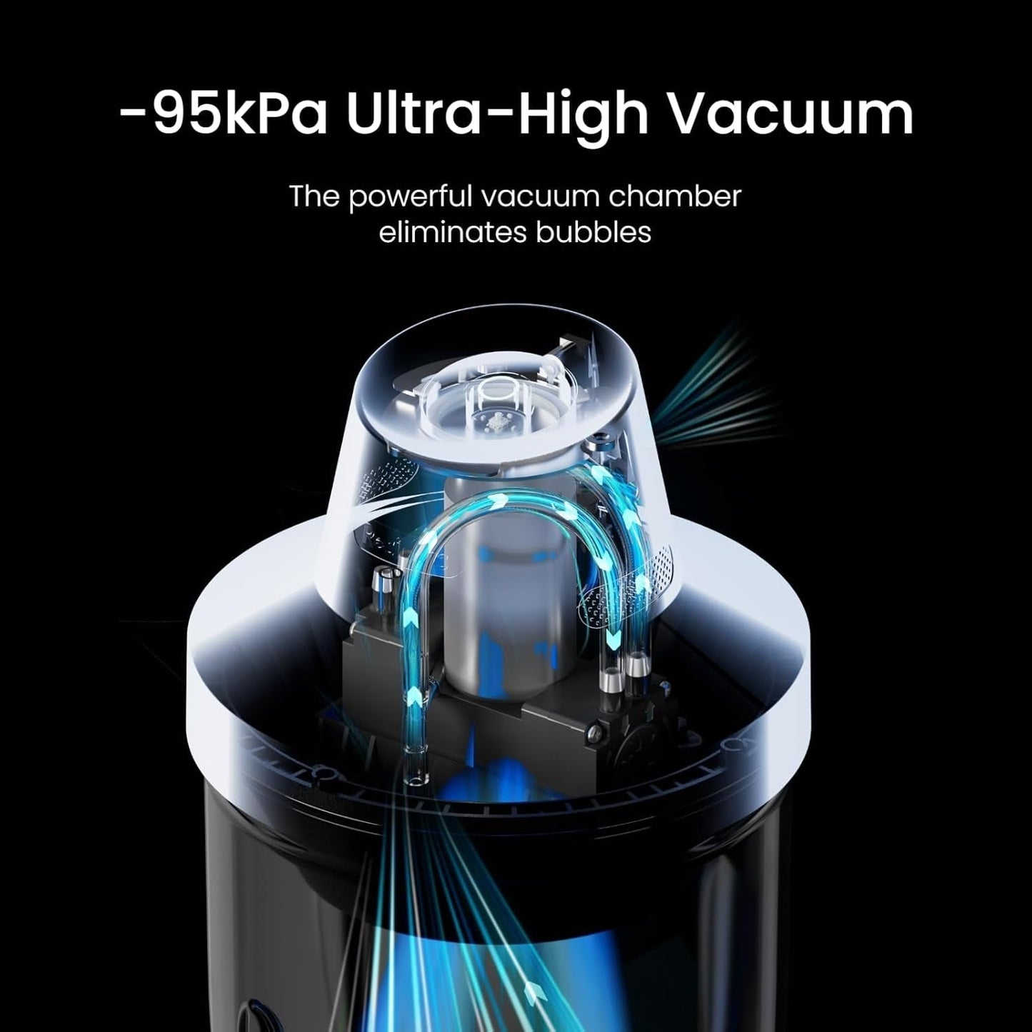 Resin Bubble Remover, 10 Min Remove Bubbles, 95Kpa Vacuum Degassing Chamber, Compact Airless Lite Machine for Epoxy Molds Casting,Uv Resin,Silicone,Jewelry Making (Patented)