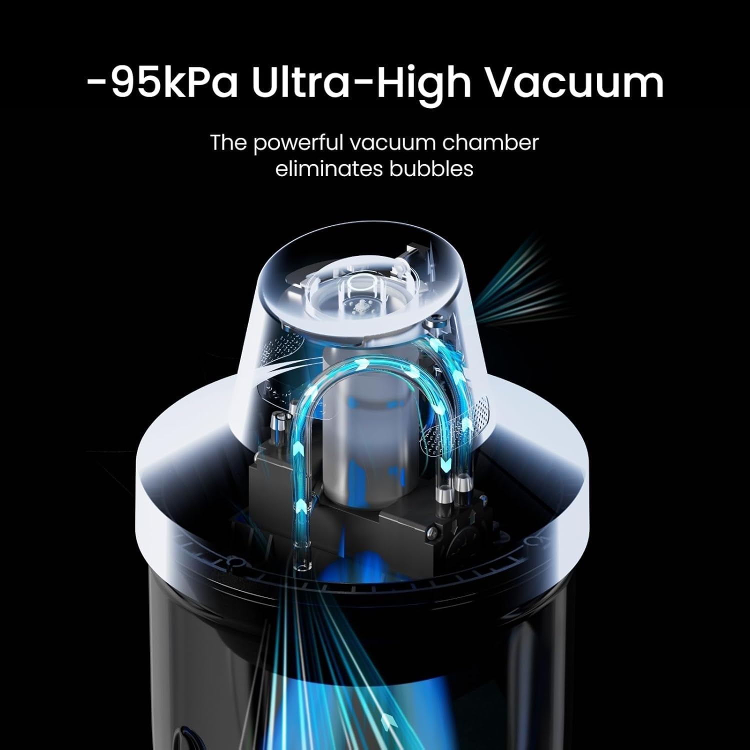 Resin Bubble Remover, 10 Min Remove Bubbles, 95Kpa Vacuum Degassing Chamber, Compact Airless Lite Machine for Epoxy Molds Casting,Uv Resin,Silicone,Jewelry Making (Patented)