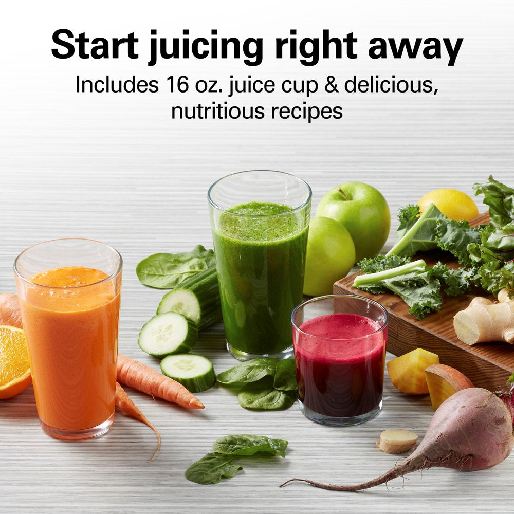 Big Mouth Pro Juicer Juice Extractor, 800W, BPA Free, Powerful Motor, Gray, 67650