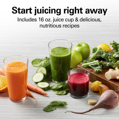 Big Mouth Pro Juicer Juice Extractor, 800W, BPA Free, Powerful Motor, Gray, 67650