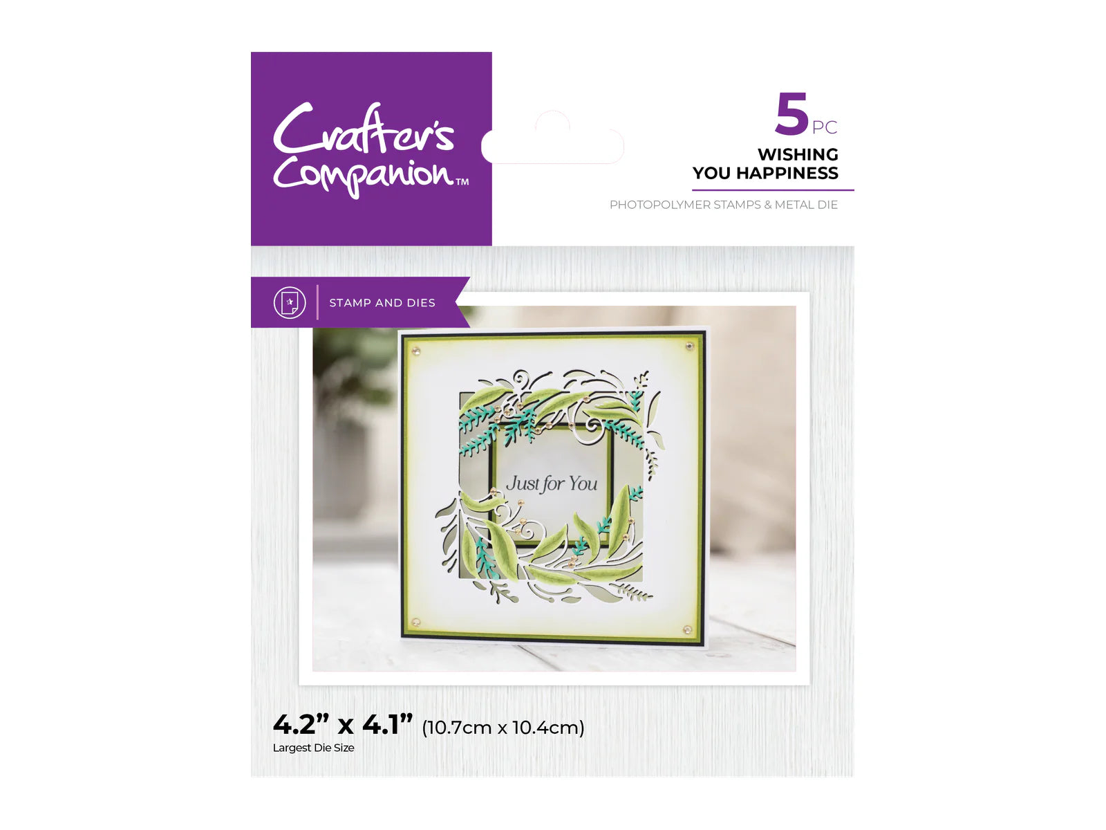 Crafter'S Companion Stamp and Die Set - Wishing You Happiness