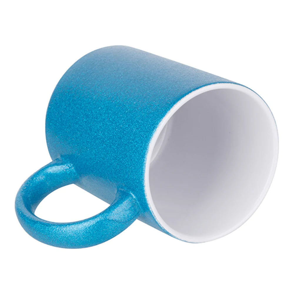 HPN Sublicraft 11 Oz. Glitter Sublimation Ceramic Mug - 36 per Case