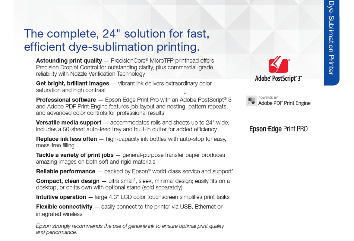 F570 Sublimation Printer