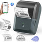 Label Maker Machine with Tape,Bluetooth Label Maker,Wide Waterproof Label Thermal Label Printer for Small Business,Address, Logo, Retail, Blue