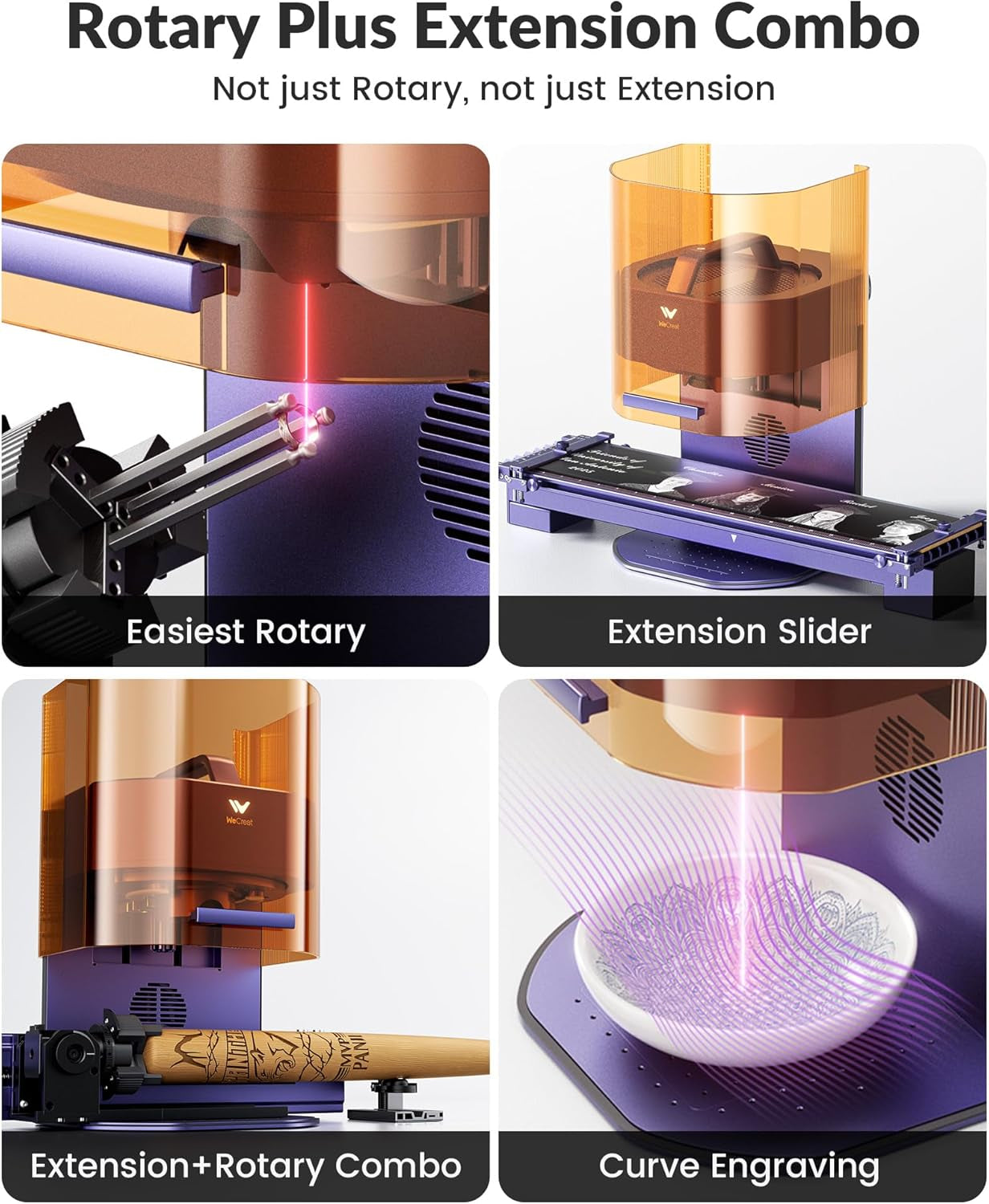 Lumos Dual (3W IR+10W Diode) Laser Engraver, with Handheld Protective Cone, 20.5” Extension, Rotary Pro, Fume Extractor, 4000Mm/S Speed, for DIY Tumbler Jewelry, Colorful Metal, Craft Fair