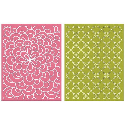 Goosebumpz A2 Embossing Folders 2/Pkg-Bloom