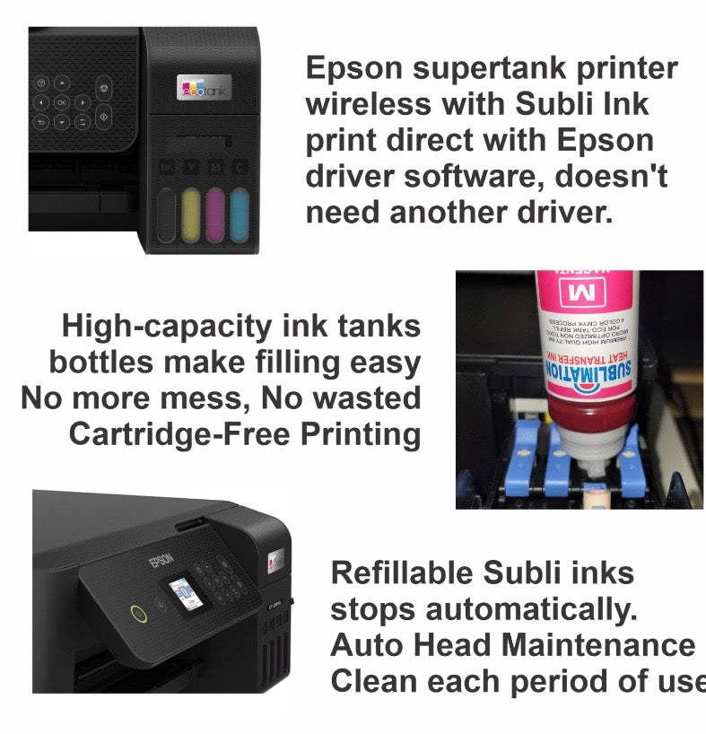 Epson Tank Printer with DTF And Sublimation-Ink