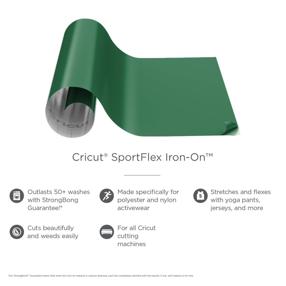 ® Sportflex Iron-On™ Vinyl, Green, 11.8" X 24"