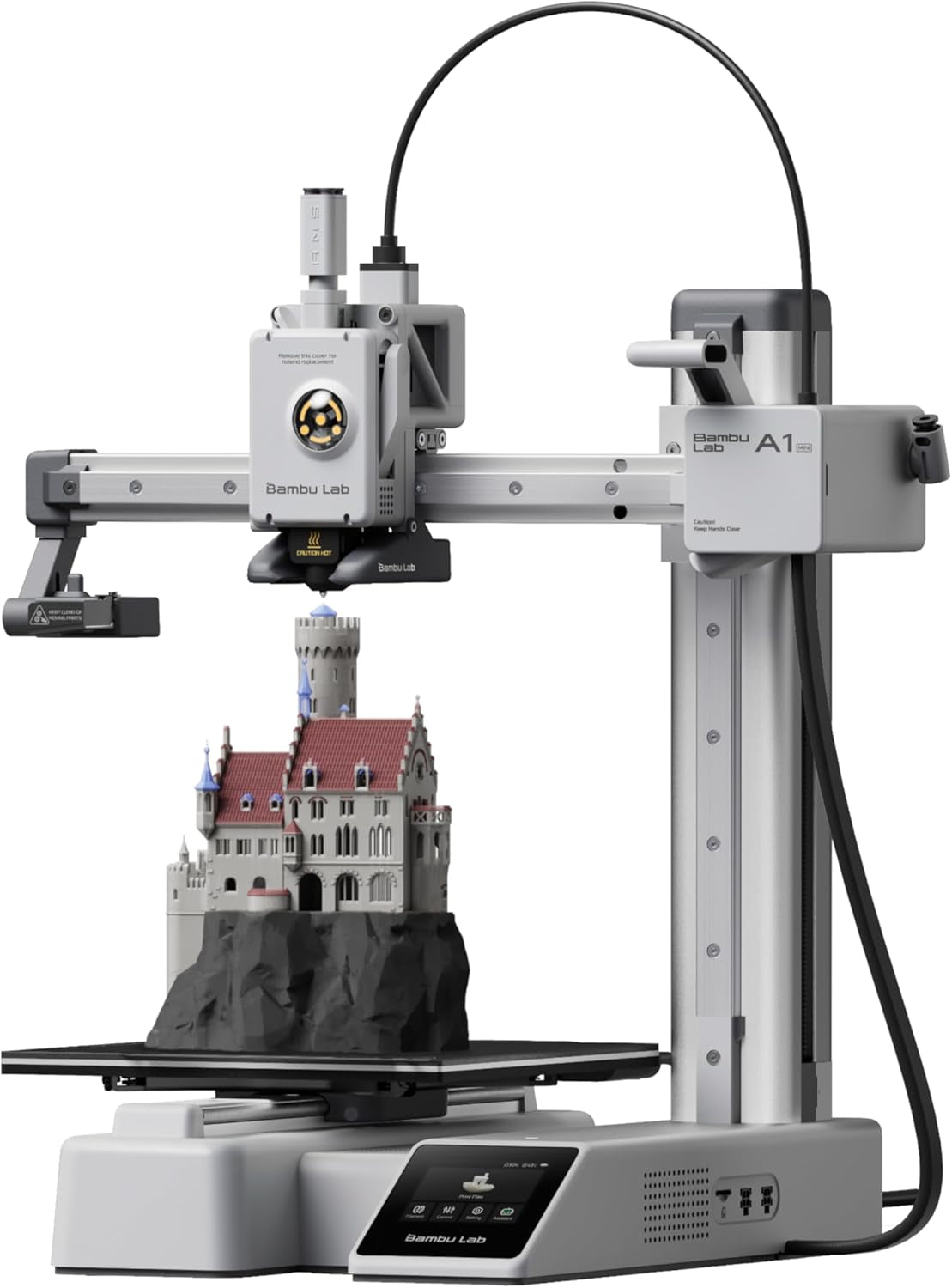 Bambu Lab A1 Mini 3D Printer, Support Multi-Color 3D Printing, Set up in 20 Mins, High Speed & Precision, Full-Auto Calibration & Active Flow Rate Compensation, ≤48 Db Quiet FDM 3D Printers