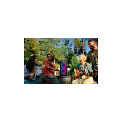 Partybox 110 - Portable Party Speaker with 160W Powerful Sound, Built-In Lights and Splashproof Design - Black