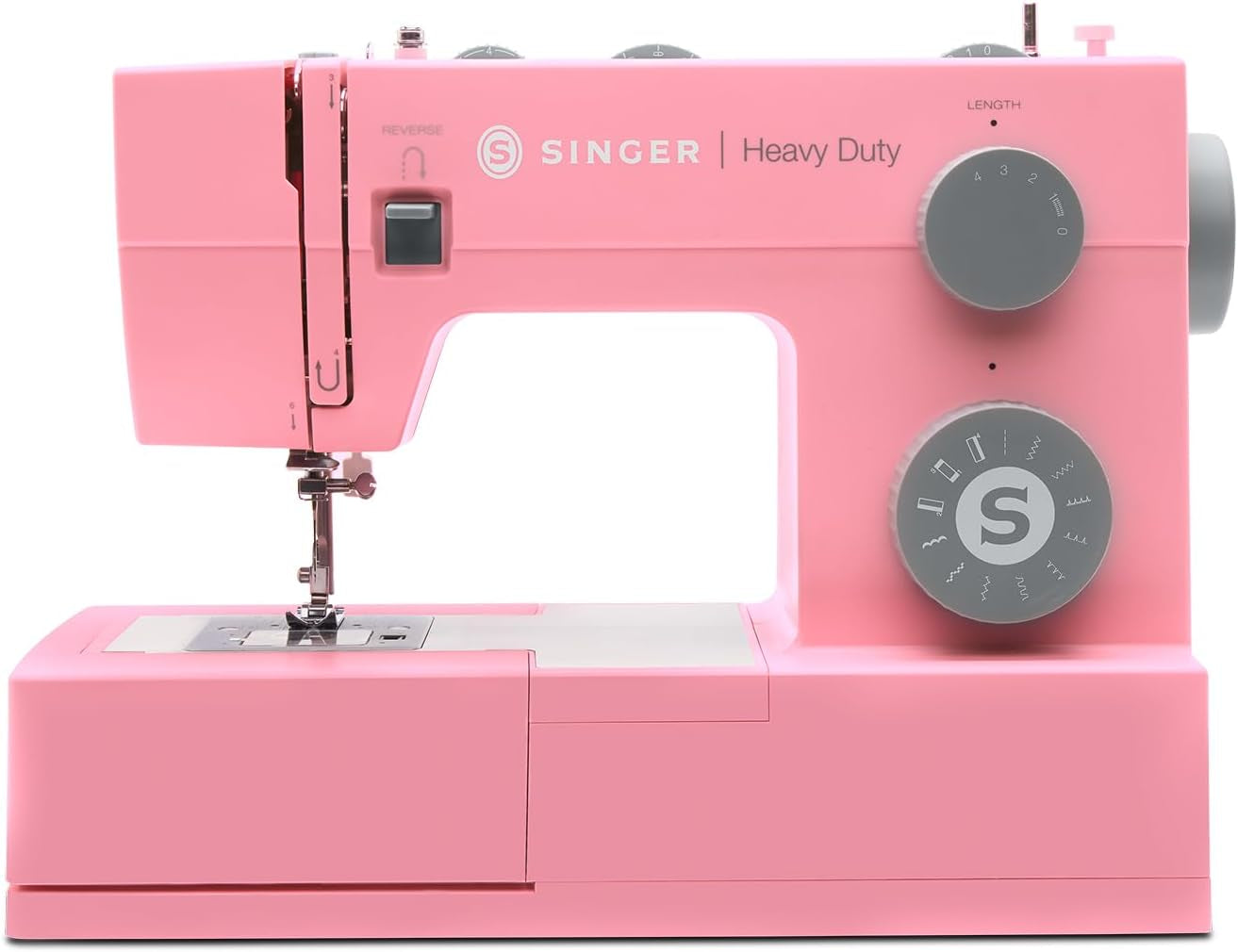 SINGER 4411 Heavy Duty Pink Sewing Machine with Accessories | High Speed, 69 Stitch Applications, Strong Motor, Metal Frame, LED Light & 4-Step Buttonhole