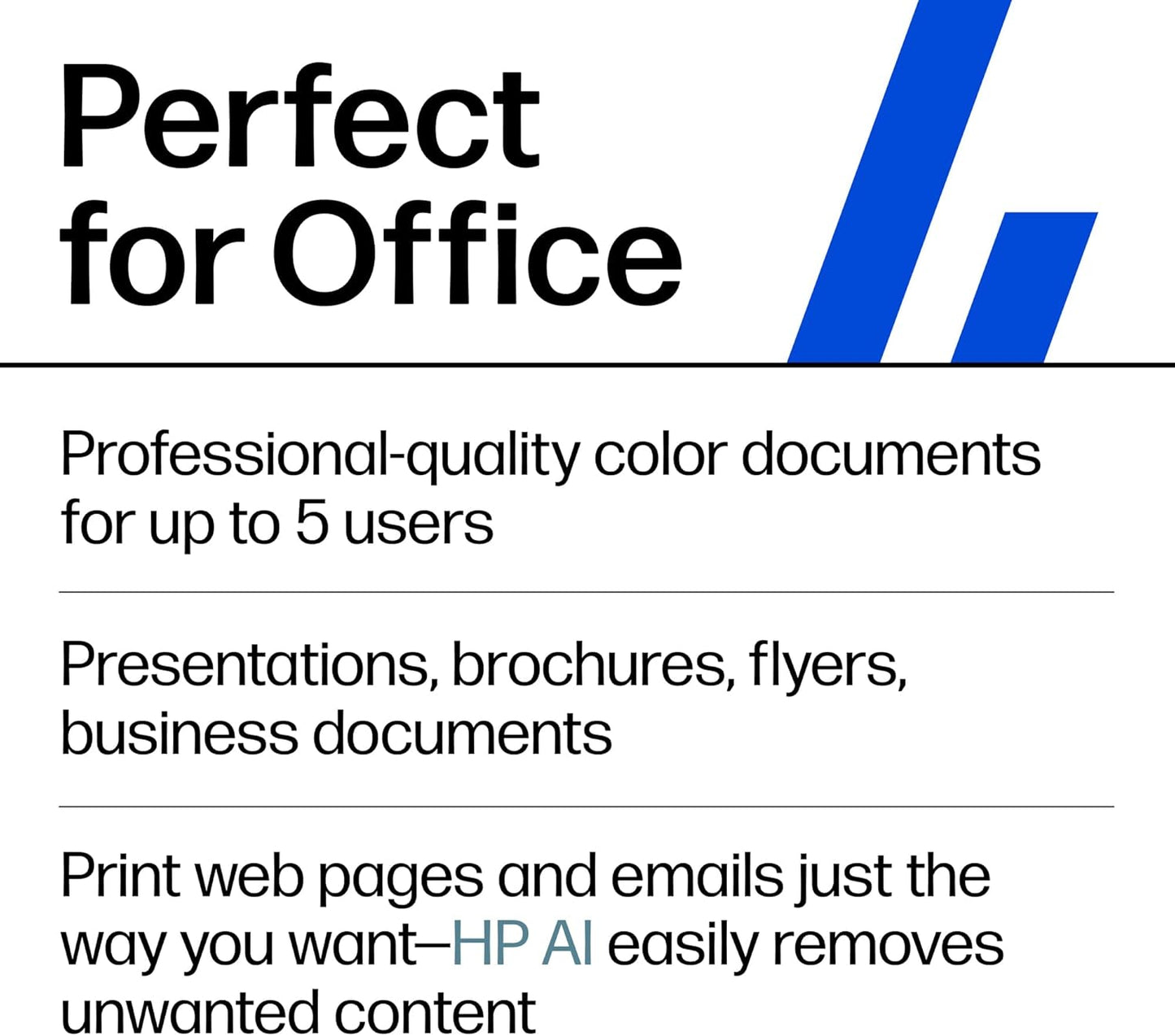 HP Officejet Pro 9125 Wireless All-In-One Color Inkjet Printer, Print, Scan, Copy, Fax, ADF, Duplex Print/Scan, Best-For-Office, 3 Month Trial of Instant Ink Included, Ai-Capable (C2VZ0A)