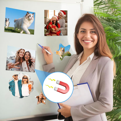 28 Pcs Printable Magnetic Sheets 8.5X11 Inches Matte Magnet Paper Sheet Non Adhesive Magnetic Paper for Inkjet Printers, Flexible Magnet Photos for DIY Crafts