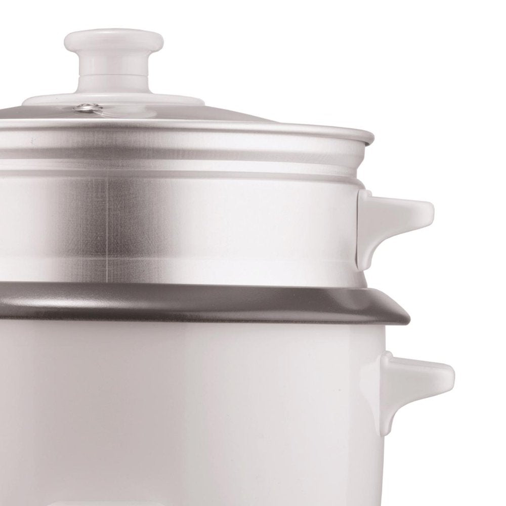TS-600S 5-Cup Uncooked/10-Cup Cooked Rice Cooker and Food Steamer, White