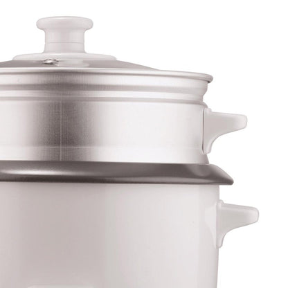 TS-600S 5-Cup Uncooked/10-Cup Cooked Rice Cooker and Food Steamer, White