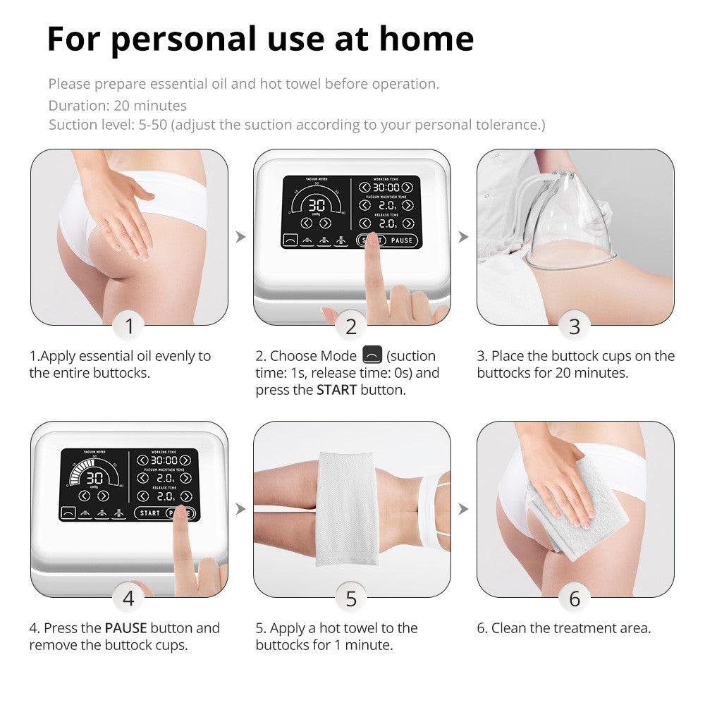 150Ml Cupping Massage Breast Enlargement Butt Lifting Machine Body Massager US
