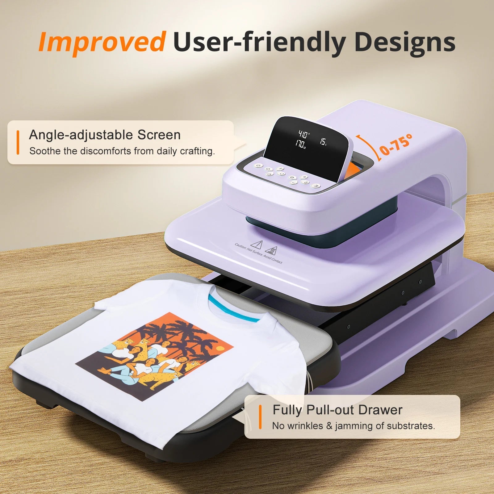 [New Customer Exclusive]Htvront Auto Heat Press 2-15X15+55 Pack Heat Press Accessories
