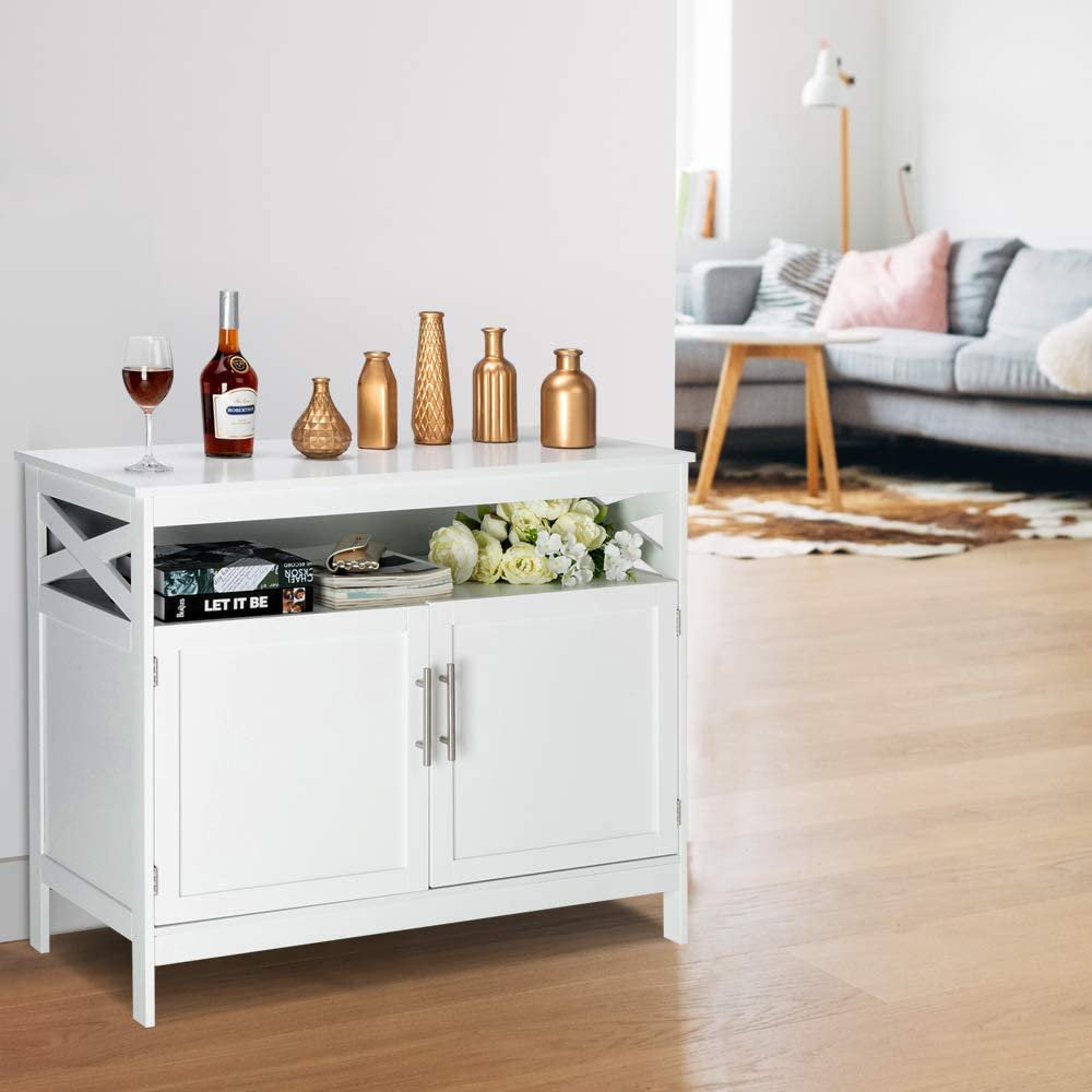 Kitchen Storage Cabinet Sideboard Free Standing Dining Furniture for Home