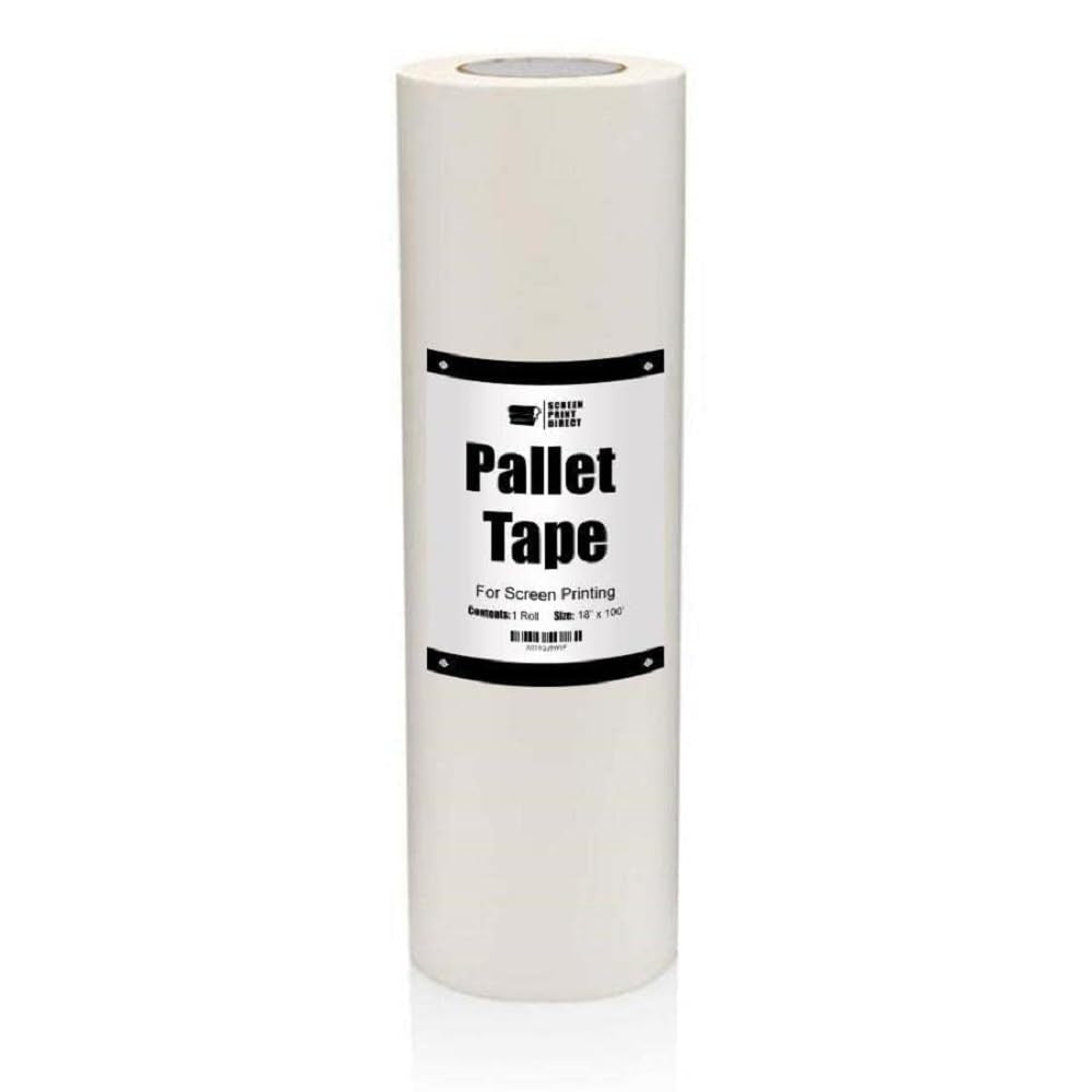 Ecotex® Screen Printing Pallet Tape (18" X 100') - Heavy Duty Platen Tape for Screen Printing Platens, Masking Tape Protects Screen Printing Surfaces from Inks - Clean Removal to Extend Pallet Life
