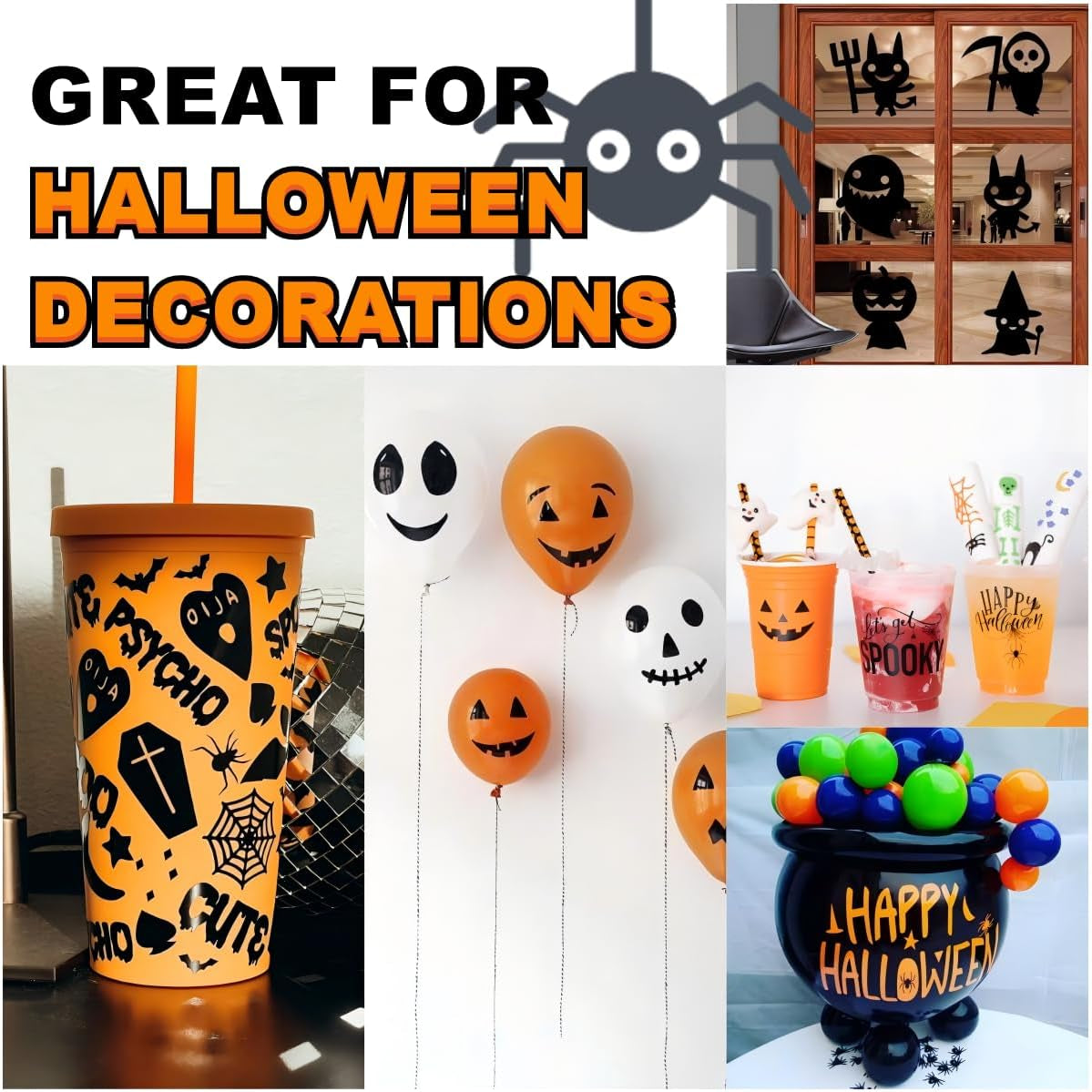 Orange Permanent Vinyl Roll 14FT & 11FT Permanent Adhesive Vinyl Roll