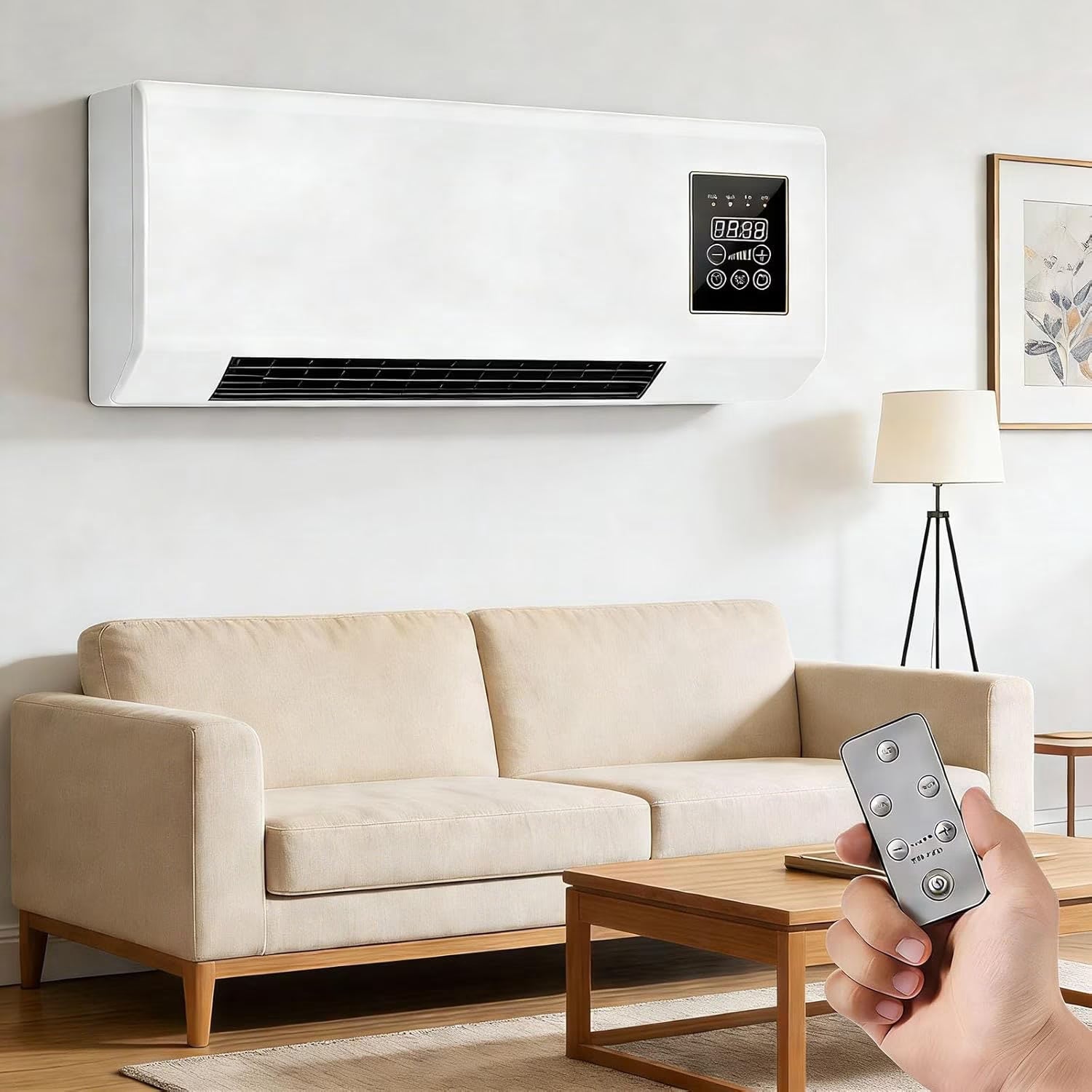 12000 BTU Window Air Conditioner, 115V Wall-Mounted Window Unit with 3 Speeds, 24H Timer & Remote, 6 Modes Window AC Units, Cools up to 550 Sq.Ft, Easy Install Operates Quietly, Energy-Saving