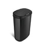 13.2 Gallon Trash Can, Motion Sensor Kitchen Trash Can, Black Stainless Steel