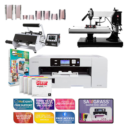 Virtuoso SG1000 Siser Easysubli Printer with Signature Series 16" X 20" Swing-Away Heat Press and 8-In-1 Mug Press