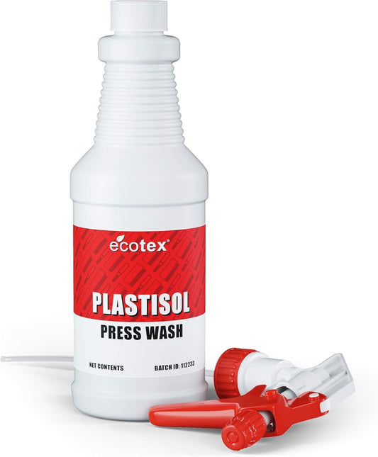 Ecotex® Plastisol Press Wash (Quart -32Oz.) - Screen Printing Machine Cleaner and Degreaser - Remove Screen Printing Ink Color - ®