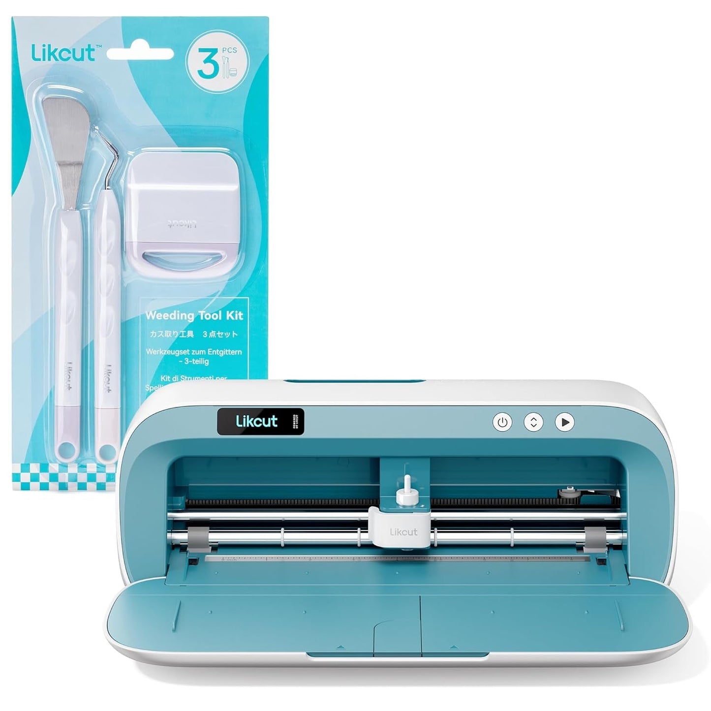 Portable Vinyl Cutter with Weeding Tools Set, Craft Weeding Tool Kit for Vinyl, Iron-On & Paper Projects, 3Pcs Weeding Kits