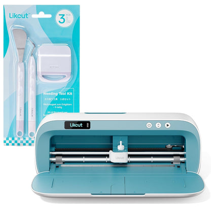 Portable Vinyl Cutter with Weeding Tools Set, Craft Weeding Tool Kit for Vinyl, Iron-On & Paper Projects, 3Pcs Weeding Kits