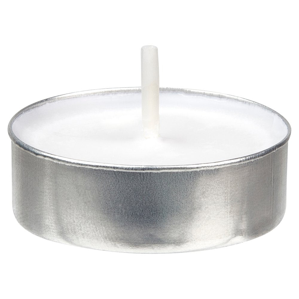 White Unscented Indoor/Outdoor Tealight Candles, 50 Count