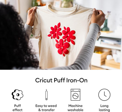Cricut® Puff Iron-On, Classics Sampler - 12 in X 12 in (6 Ct) - HTV Heat Transfer Vinyl