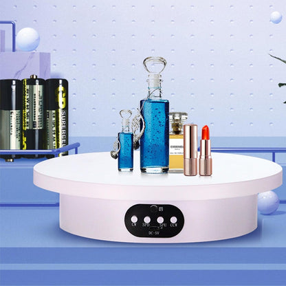 YVV Motorized Rotating Display Stand for Epoxy Glitter Tumbler, 360° Cup Turner Electric Turntable for Products Photography, Adjustable Speed and Direction Bling Bling Tumbler Making Supplies Spinner