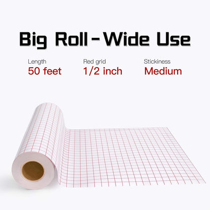 Loklik Cutting Machine 2 & Permanent Vinyl Bundle 2 Pack 12 Inch by 5 Feet & Transfer Paper Tape Roll 12 X 50 FT