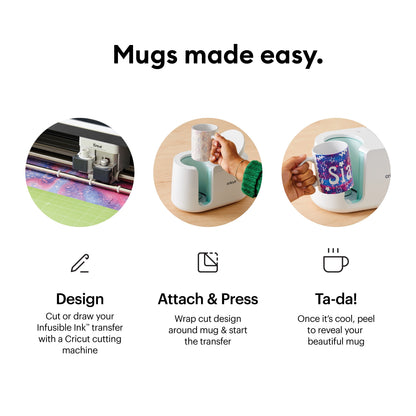 Cricut Mug Press™ - Heat Press Machine for Mugs 11" X 6.2" X 6.5", White