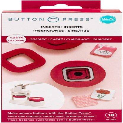 Button Press Insert-Square (31Mm)