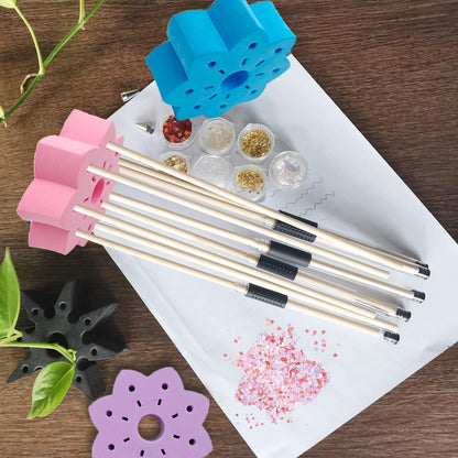 Epoxy Glitter Pen Turner Attachment, Pen Turner Adapter to Hold Pens, 28Set Glitter Epoxy Pen Holder for Cup Turner DIY Craft Epoxy Resin Pen Making Supplies Fits for Tumbler Pen Turner Starter Kit