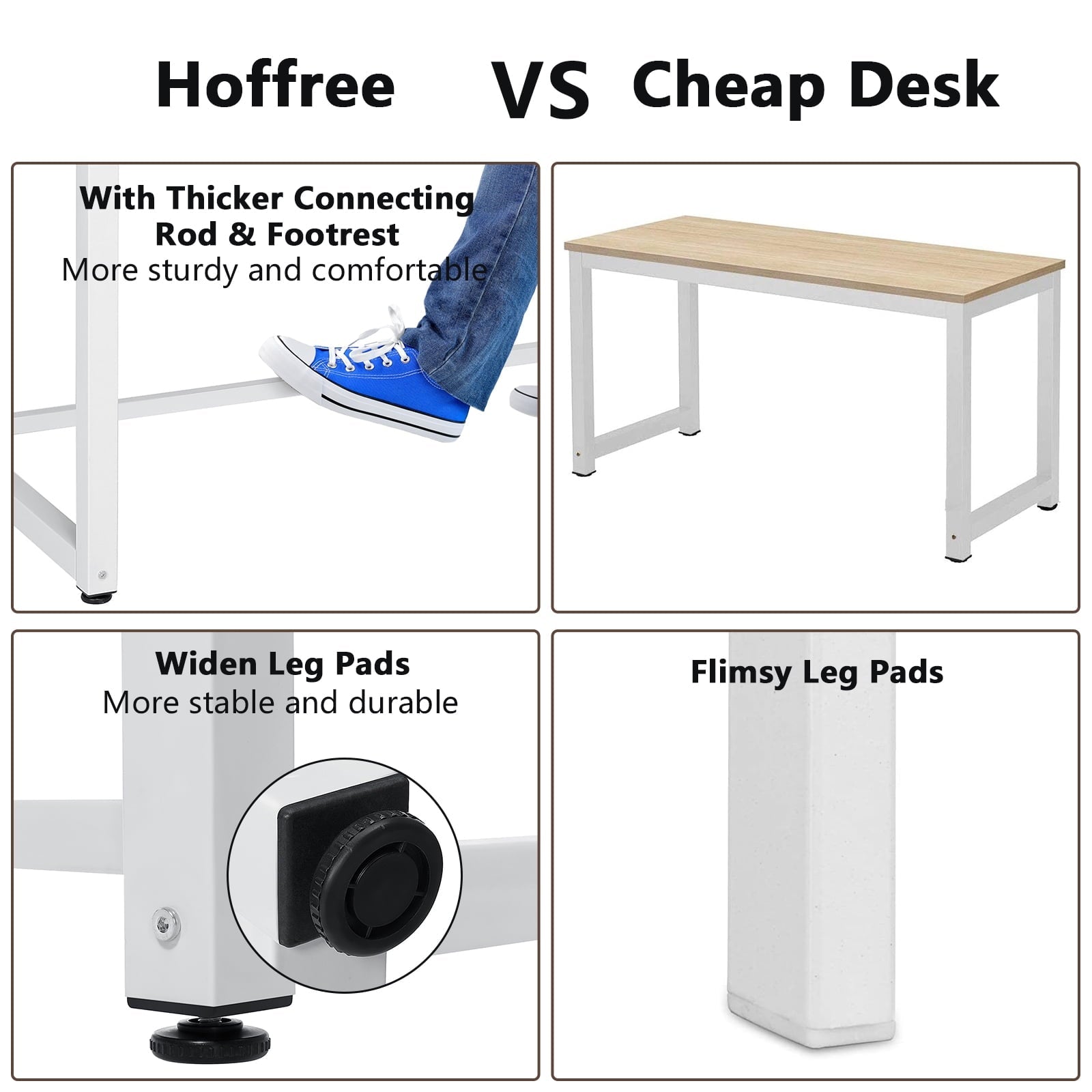 43 Inch Computer Desk Home Writing Desk Office Furniture Computer Table Study Writing Table Workstation Modern Simple PC Desk for Small Spaces Home Office, Walnut