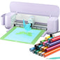 Loklik Cutting Machine 2 & HTV Heat Transfer Vinyl Bundle - 20 Pack 12'' X 3FT