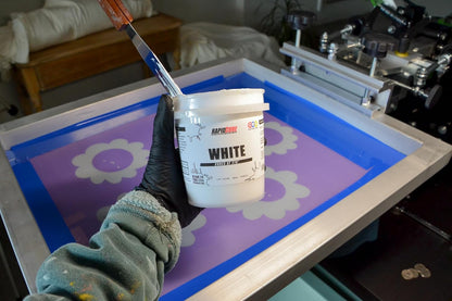 Rapid Cure® Screen Printing Ink White (Pint - 16Oz.) - Plastisol Ink for Screen Printing, Fast Curing Fabric Paint - ®, USA Made