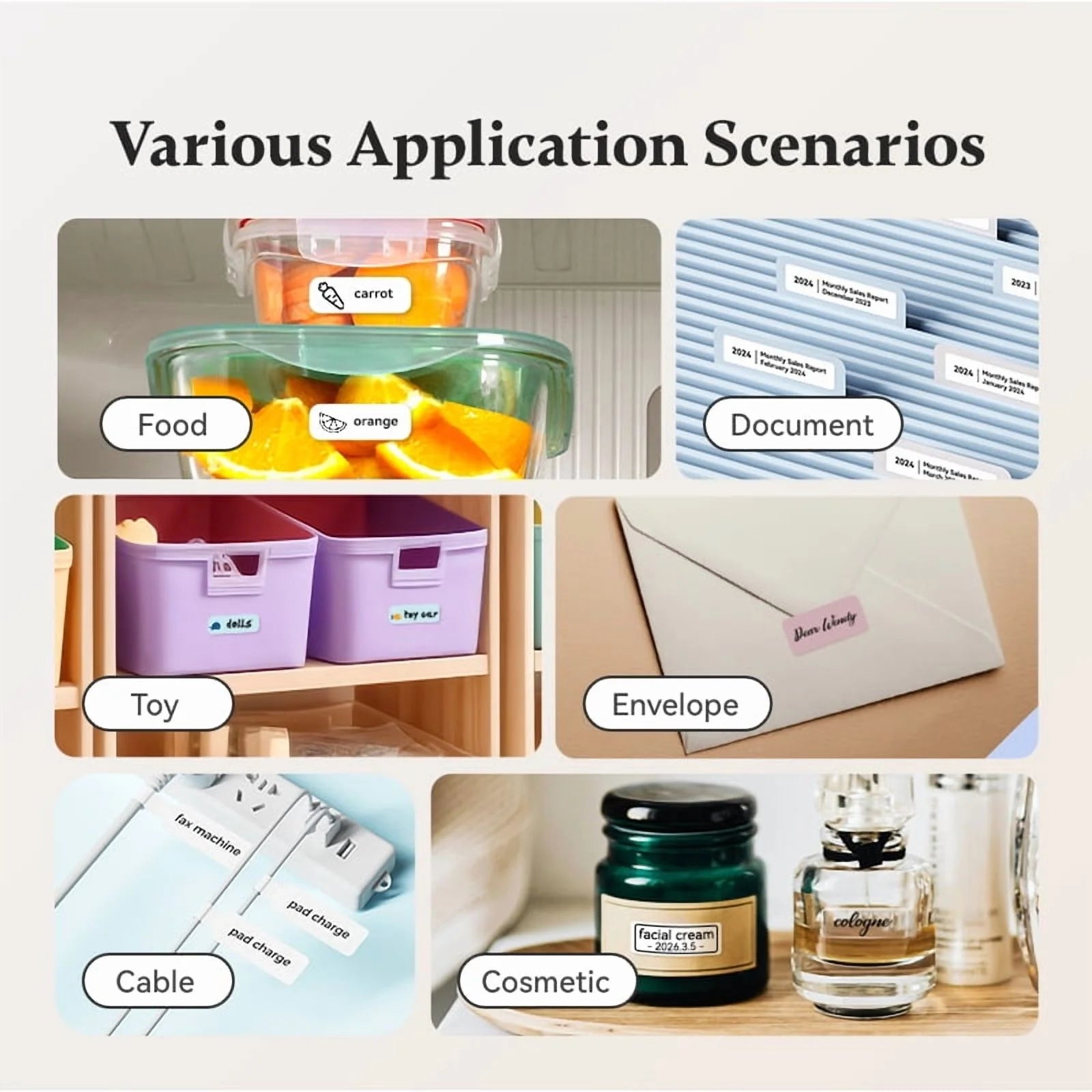 Label Maker D110 Upgraded Mini Portable Label Printer Inkless Labeler Sticker Bluetooth Rechargeable Thermal Label Maker Machine with Tape(Blue)