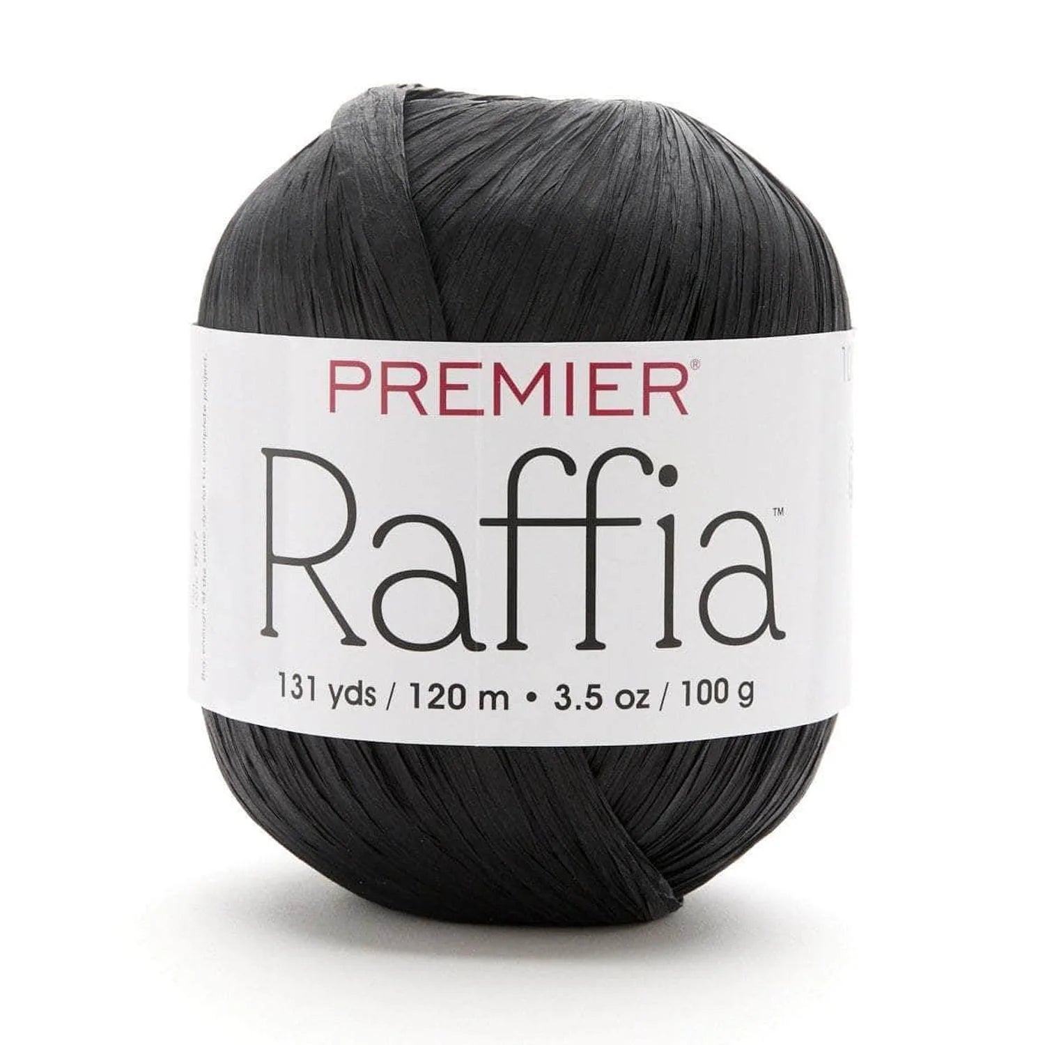 Premier Yarns Raffia, Cellulose Rayon, Bulky Weight Yarn 2166-12 Deep Charcoal