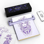 Rongta Tattoo Stencil Printer, F81S Wireless Thermal Tattoo Machine with 5Pcs Transfer Paper, Compatible with Phone/Tablet/Pc/Laptop, Bluetooth Tattoo Printer for Tattoo Artist & Beginner, Purple