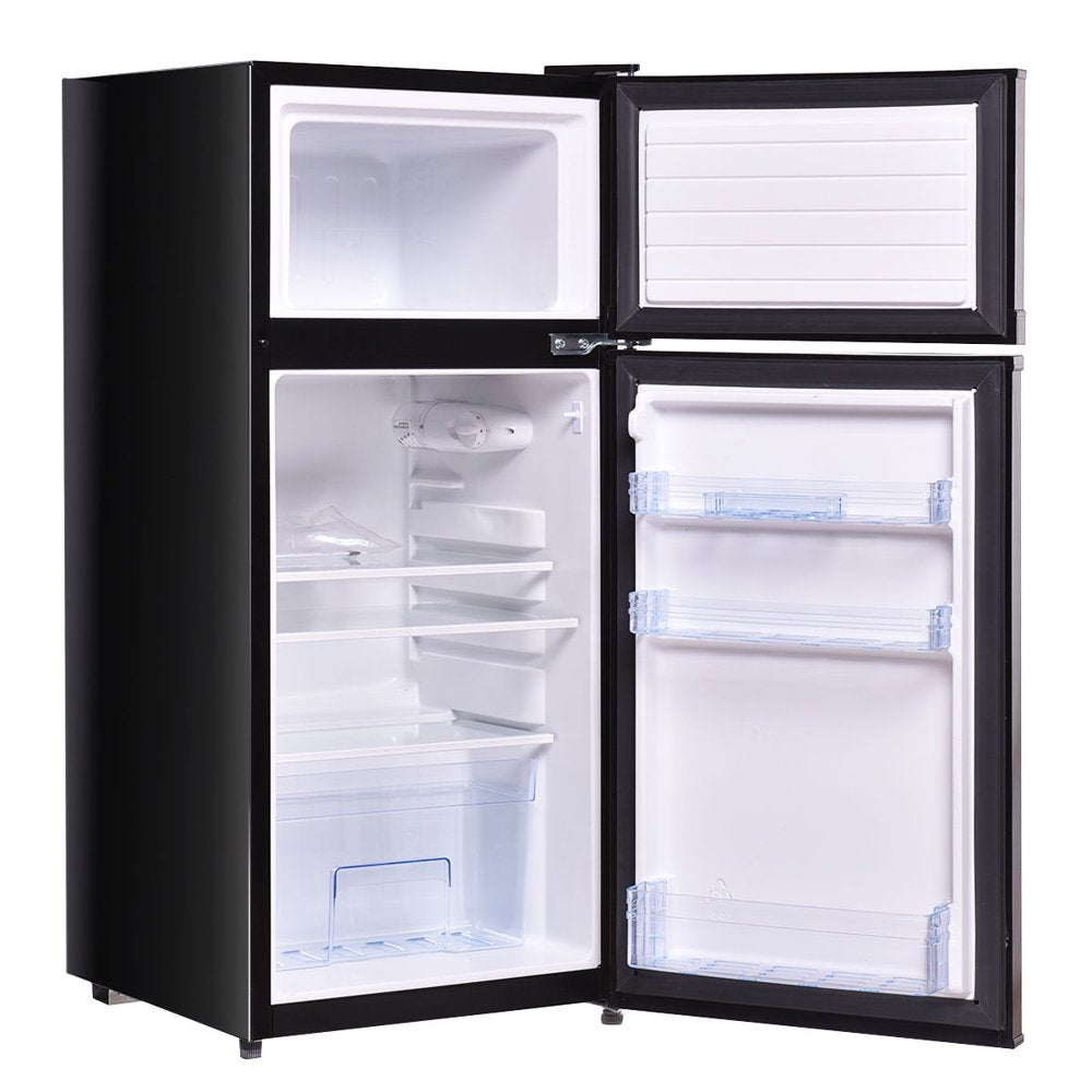 2 Doors 3.4 Cu Ft. Unit Compact Mini Refrigerator Freezer Cooler