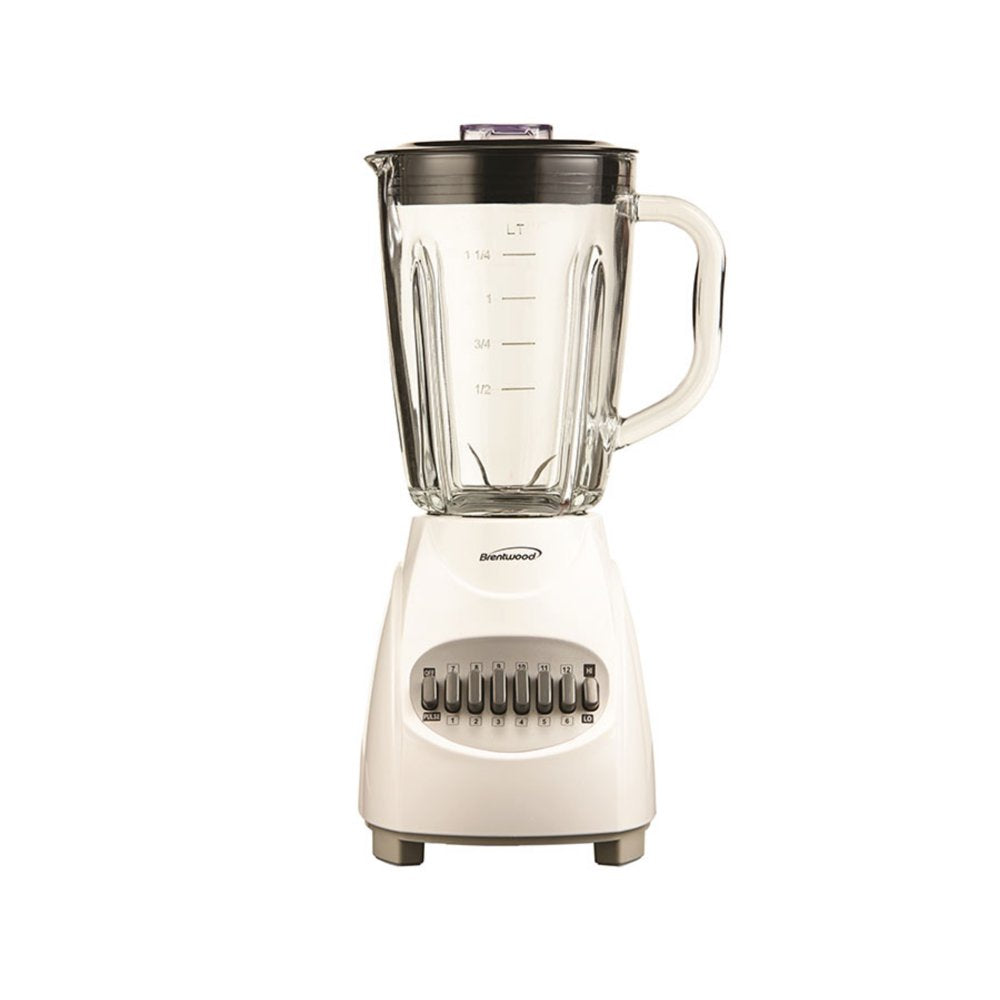 JB-920W 12-Speed plus Pulse Blender with Glass Jar, White