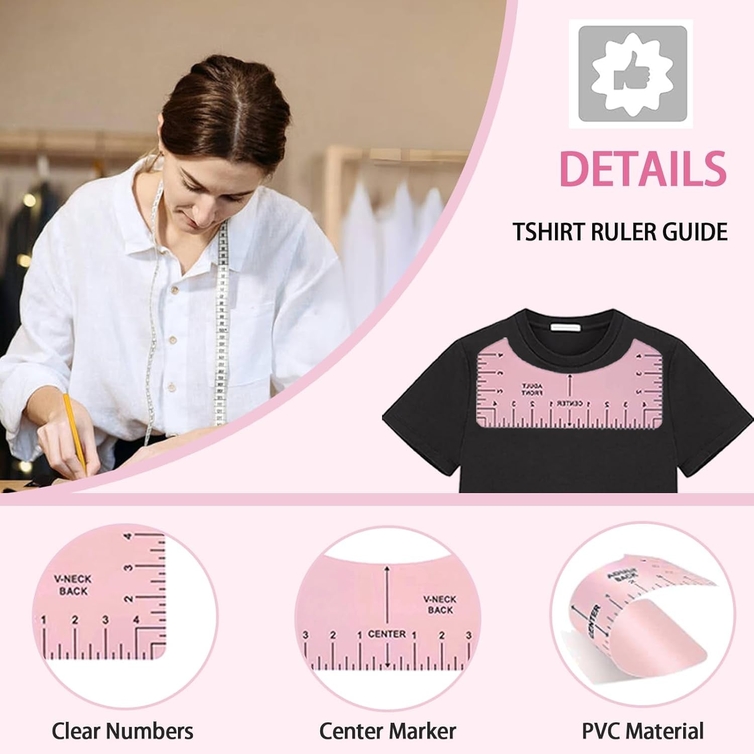 Sublimation Shirts Tool Kits for Vinyl Alignment with 2 Pcs Heat Press Platen Wrap Cover 16 X 20 Inch for Cricut Heat Press HTV Vinyl Center Designs,Craft Sewing Accessories