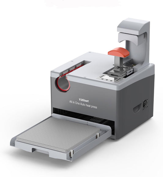 Automatic Heat Press Machine 15X15, Commercial Heat Transfer Press for T-Shirts, Tumblers, Hats & Mugs, Digital Temperature Control for DTF, HTV Vinyl & Sublimation Printing.