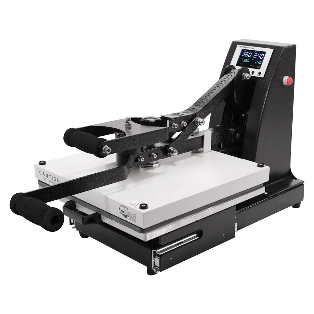 15" X 15" Auto-Open Slide-Out Clamshell Heat Press