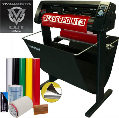 Uscutter 28" Laserpoint 3 (LP3) Vinyl Cutter W/Stand, Basket, Supplies, Tools